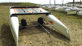 Chariot de mise à l'eau galva catamaran M et L roues ballon